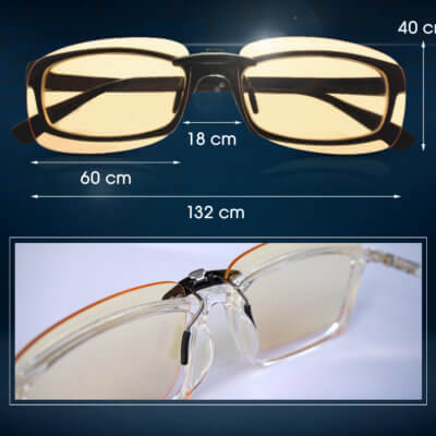 Alternative view of Clip Anti Lumière Bleue | Surlunettes Filtre Ecran Ordinateur
