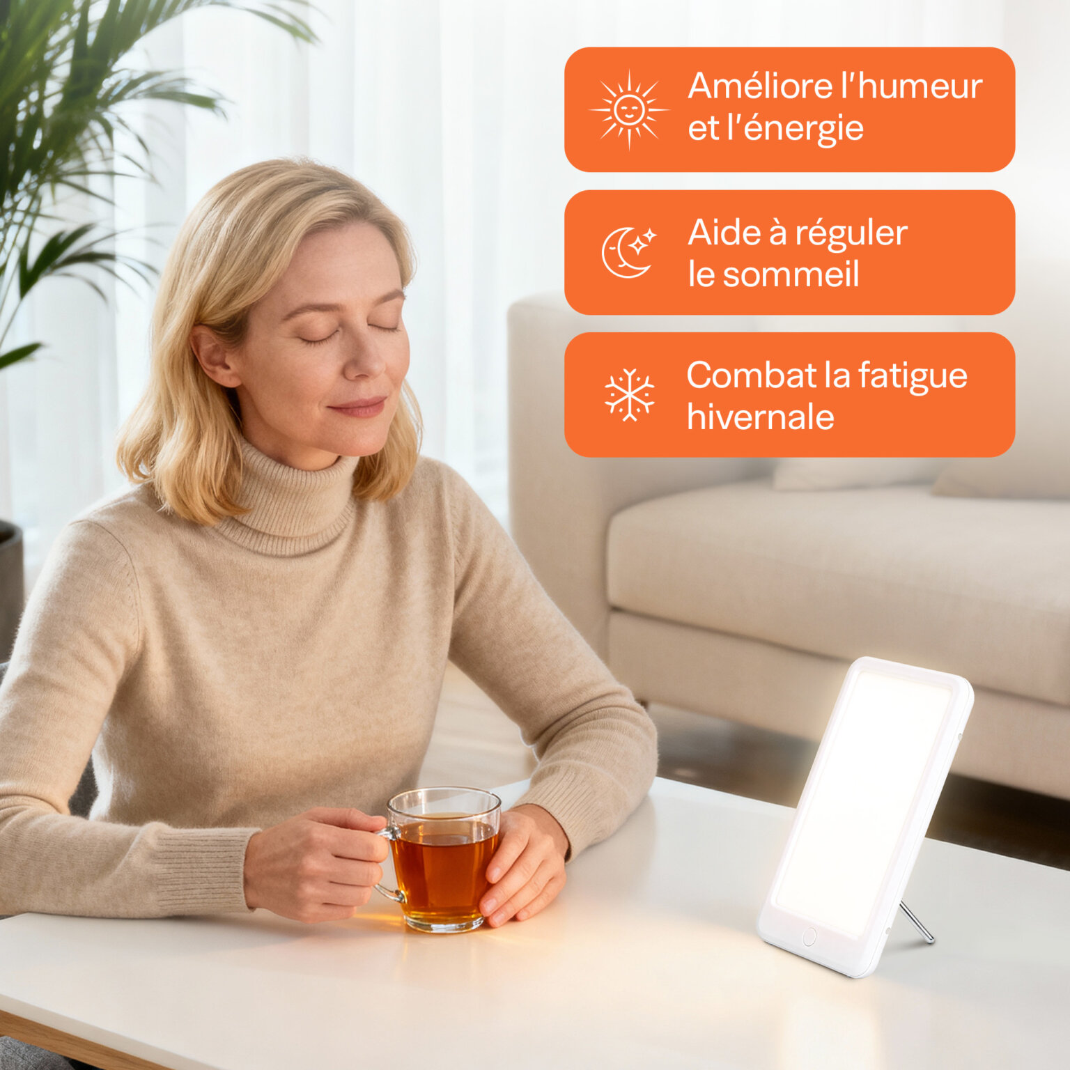 Lampe De Luminothérapie 15.000 Lux - Marque Top Life - Contre La Dépression Saisonnière