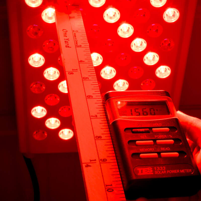 mesure calcul dose lumiere rouge
