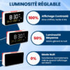Réveil parlant luminosité réglable