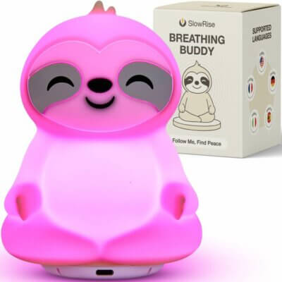 Coach de respiration lumineux et vocal guidé – Sommeil, relaxation, concentration