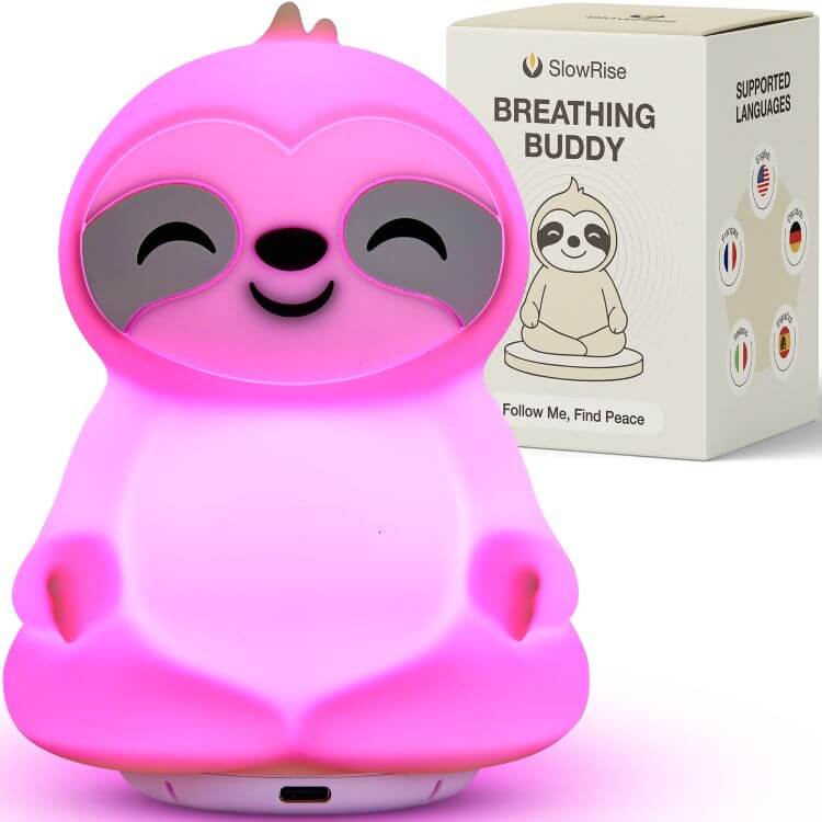 Coach de respiration lumineux et vocal guidé – Sommeil, relaxation, concentration