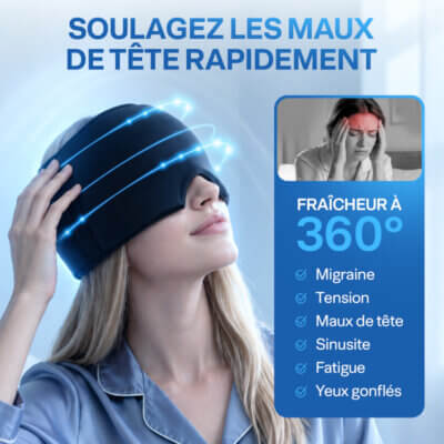 Alternative view of Bonnet Anti-Migraine Gel Chaud & Froid – Soulagement Naturel des Maux de Tête